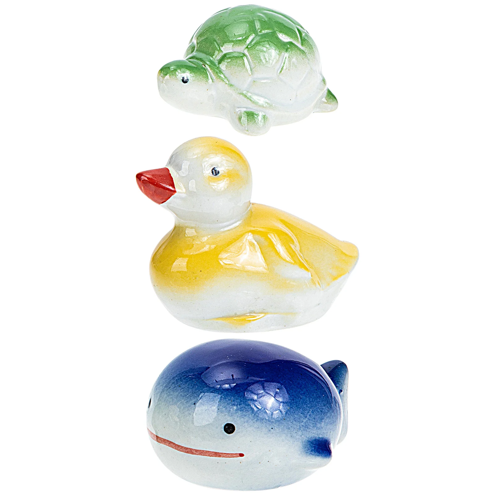 

3Pcs Floating Ceramic Aquarium Decor Hand Painted Fish Tank Supplies Indoor Outdoor Fish Tank Decors Floating Aquarium Decor