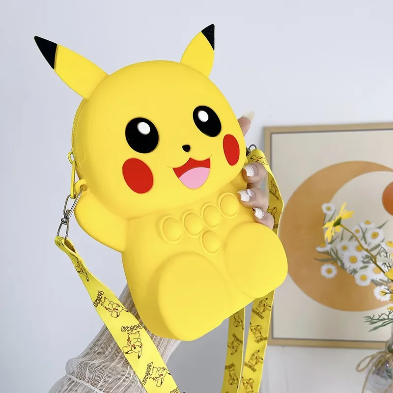 Sac à Dos Pokémon Pikachu pour Enfant, Porte-Monnaie Mignon, Dessin Animé Kawaii, à la Mode, Cadeau de Vacances pour Fille