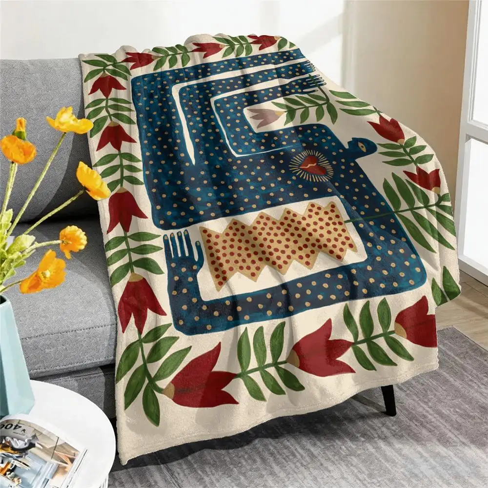Ancient Egypt Abstract Tiger Leopard Throw Cozy Summer Nap Flannel Blanket Soft Throw for Office, Couch, Travel & Bed