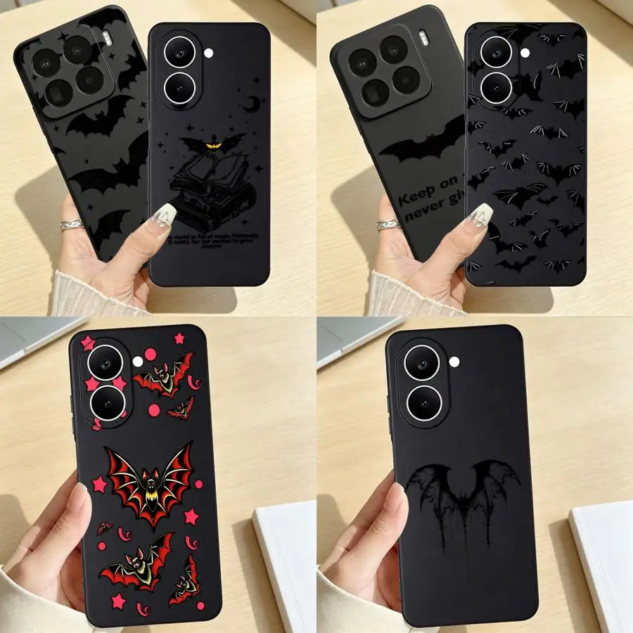 Coque pour Xiaomi Mi 17 Pro Max 10T 17T 14 15T 13 Lite 11T 12X 11 12 12T, housse de téléphone gothique Bat Gothic