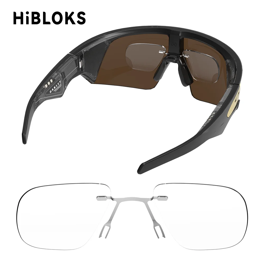 Image of HIBLOKS Clip-On-Gläser für Oakley Meta Vanguard Smart Glasses. Passen Sie verschreibungspflichtige Gläser an. Clip-On-Gläser mit austauschbaren Gläsern