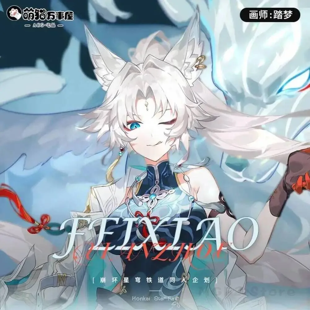 

HOT Cosplay Game Desktop Decor Honkai: Star Rail Feixiao Theme Scene Cartoon Acrylic Stand Figure Display Model Plate Honkai:
