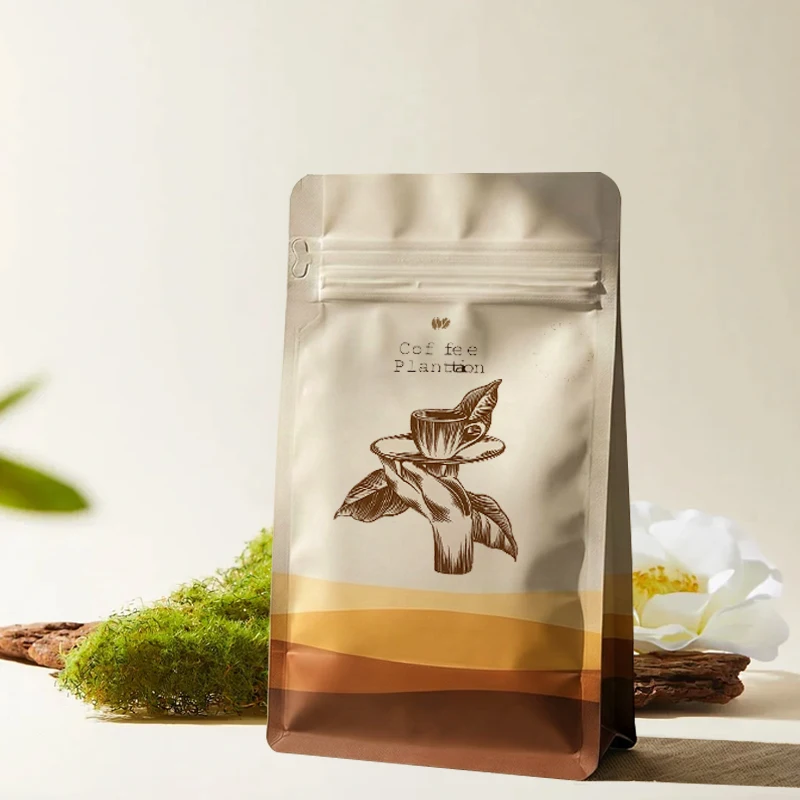 Full Color Custom Printed Standing Side Zipper Bag For Coffee, Nuts, Pet Food, Candy, Snack Packaging Bags