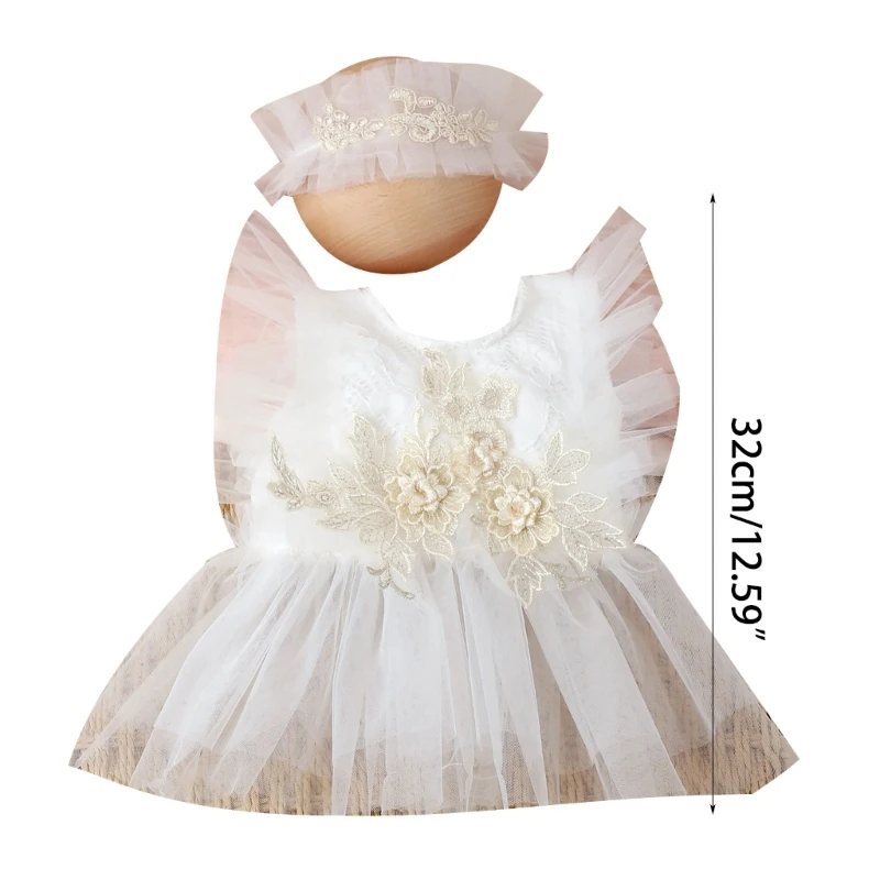 Girl Lace Outfit Set Baby Girl Photo Infant Princess Photos Costume Set