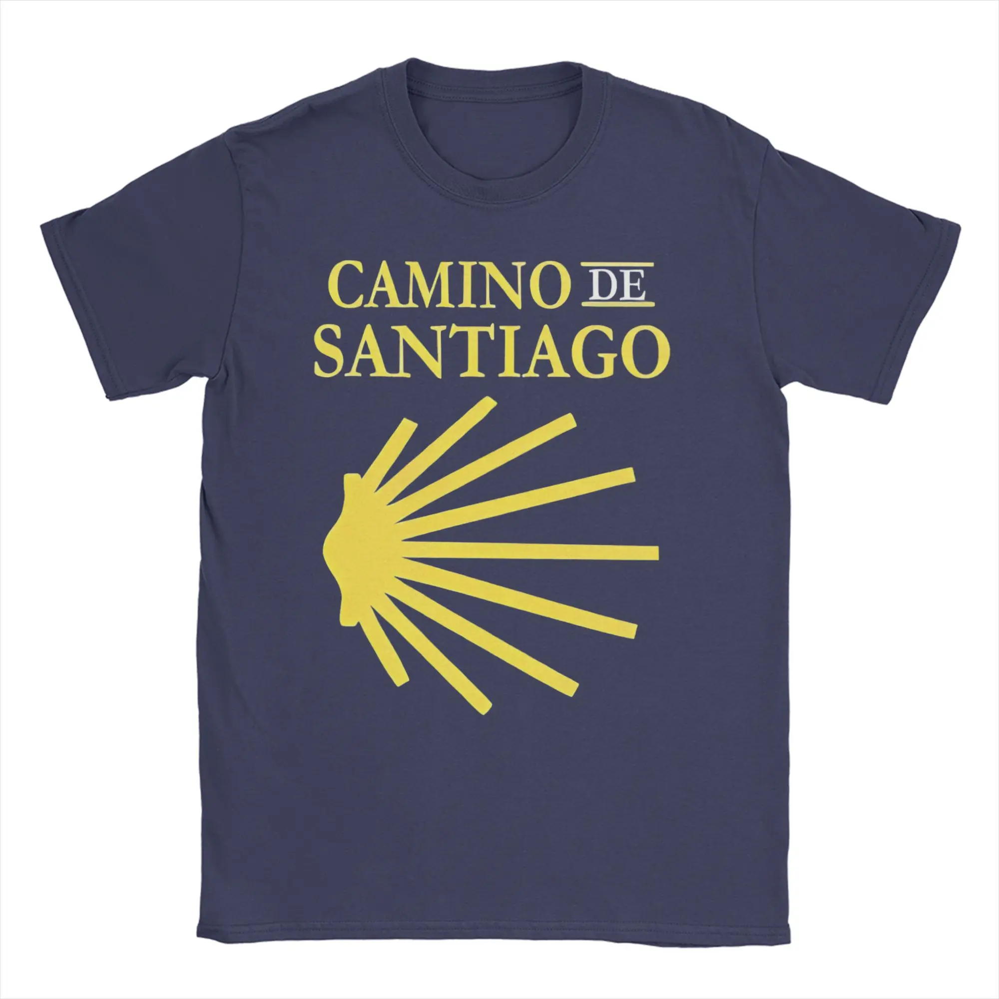 Camino De Santiago T-Shirts Men Women Shells The Way Movie Pure Cotton Tee Shirt Round Neck Short Sleeve T Shirt Adult Clothes