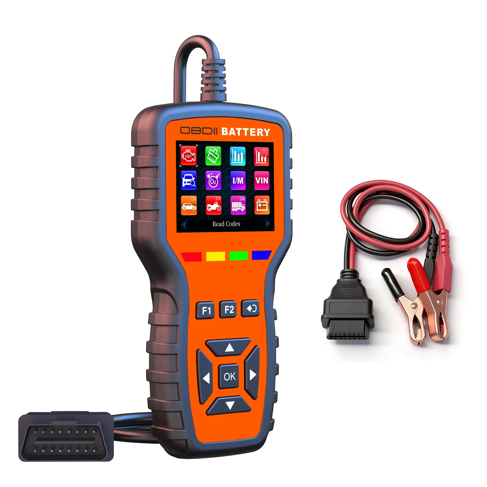 OBD2 Diagnostic Tool K2 PRO Car OBD2 Fault Scanner & Car Battery Diagnostic Tool With LCD screen & Multilingual System