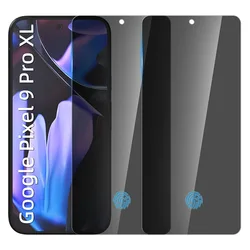 Privacy Screen Protector Pixel 9 Pro XL Privacy Film Tempered Glass Anti-Spy Protection for Google Pixel 9 Pro Screen Protector