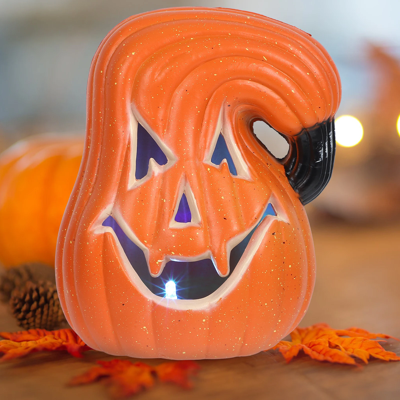 

Outdoor Pumpkin Lantern Decoration Lamp Inflatable Black Plastic Halloween Lights