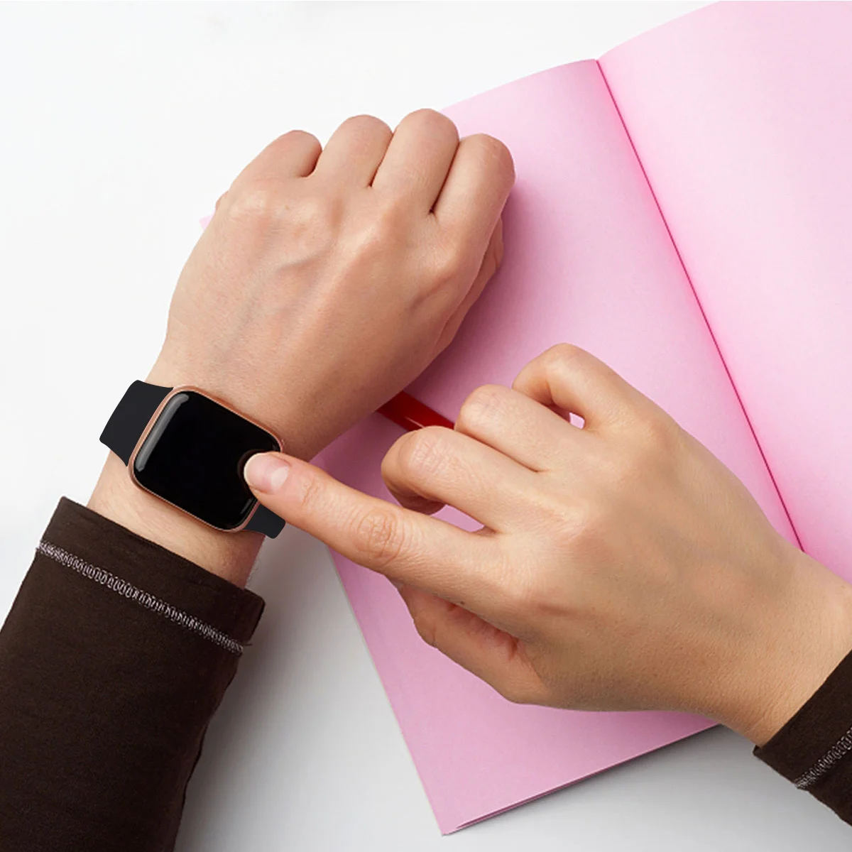 

20Mm Silicone Watchband for Smart Watch Comfortable Eco Friendly Soft Wristband Ideal Gift for Birthday Christmas