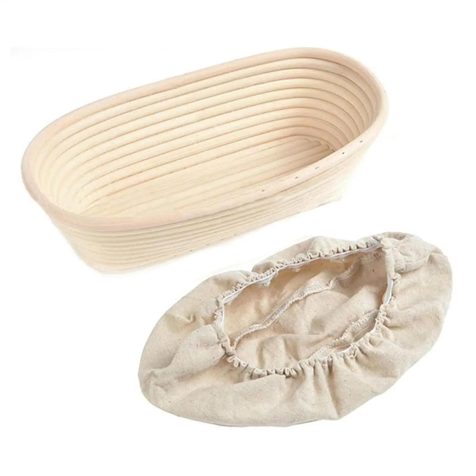 Leeseph Proofing Basket, Bread Proofing Basket + Linen Liner Cloth for Professional & Home Bakers