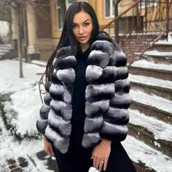 Women Rex Rabbit Fur Jackets Short Real Rabbit Fur Coat Winter Warm Coats For Women Luxury Hot Quality Real Fur Coat