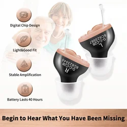 CIC Hearing aids Digital hearing aid for elderly invisible Sound Amplifier Battery A10 For Seniors audifono sordera profesional
