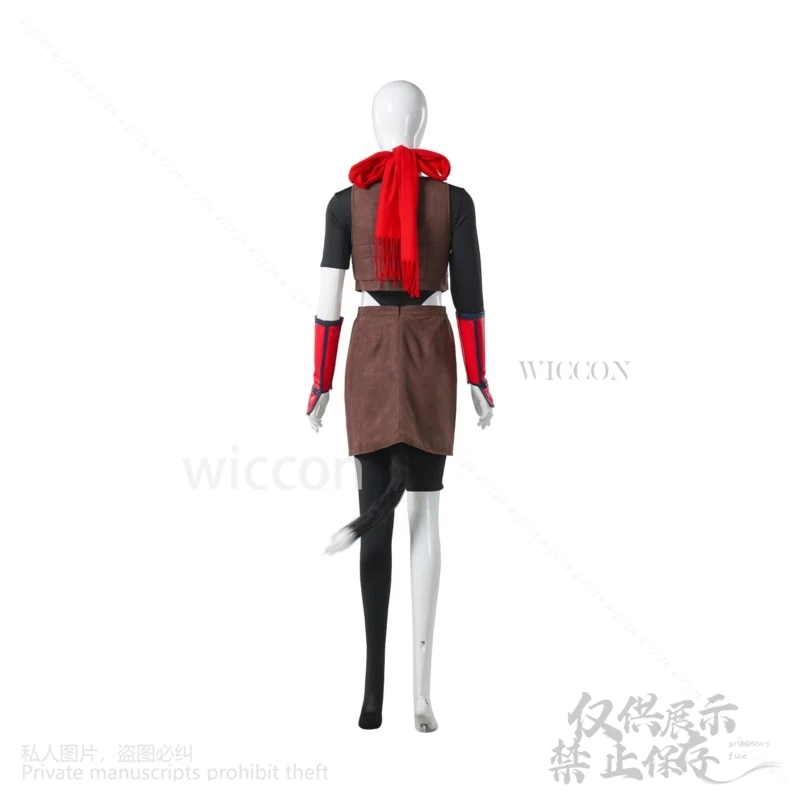 أزياء أنيمي لذيذة في الزنزانة إيزومي هيتومي التأثيرية فستان موحد بدلة مثيرة باروكات ذيل فروي لحفلات الهالوين حسب الطلب