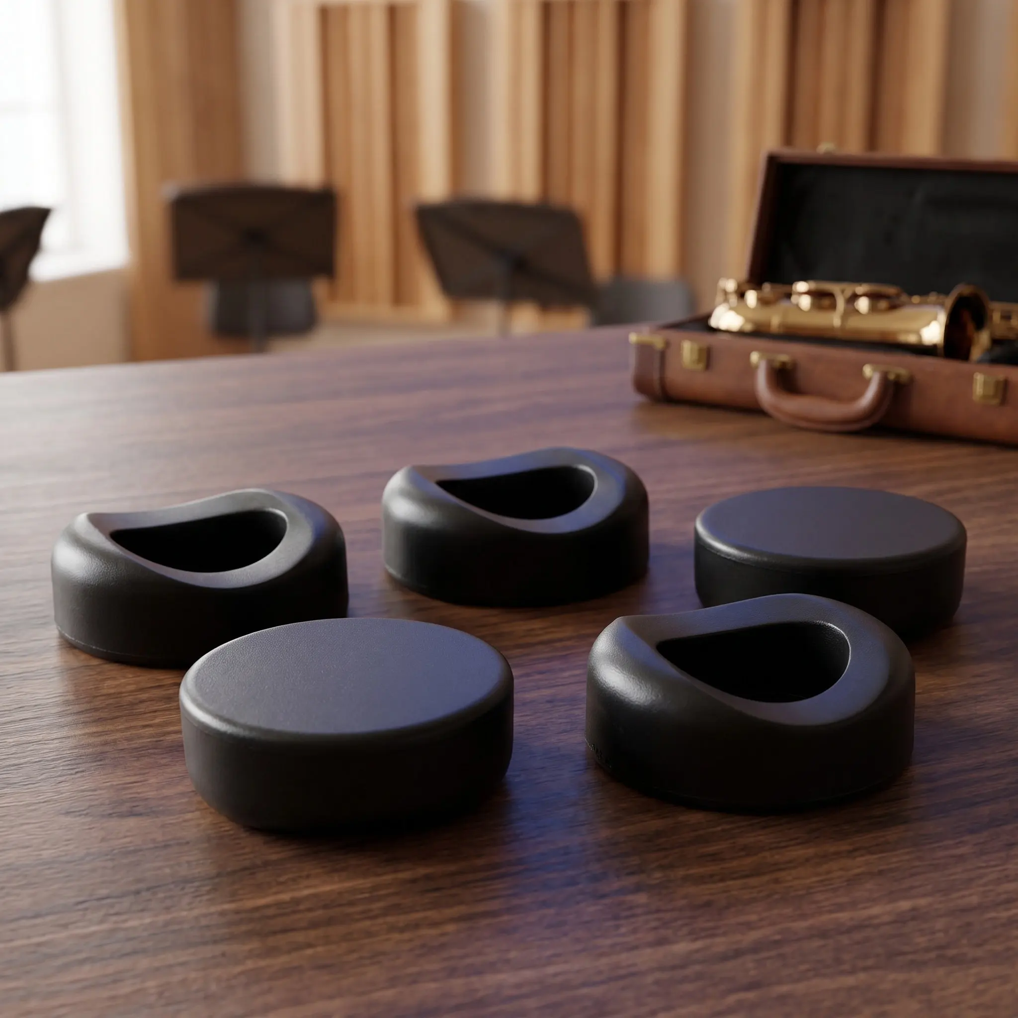 5Pcs Saxophone Thumb Button for Alto Sax Repair Plastic Thumb Rest Pad Enhanced Stability Precise Key Response Universal Fit
