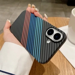 Luxury Carbon Fibre Texture Magnetic For Magsafe Case For iPhone 16 14 15 Plus 13 12 Pro Max 11 Wireless Charging PC Hard Cover