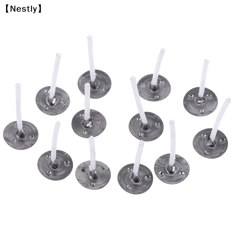 100Pcs Candles Mold Wick Tabs Eco-Friendly Candle Sustainer Making pure cotton〔Nest〕