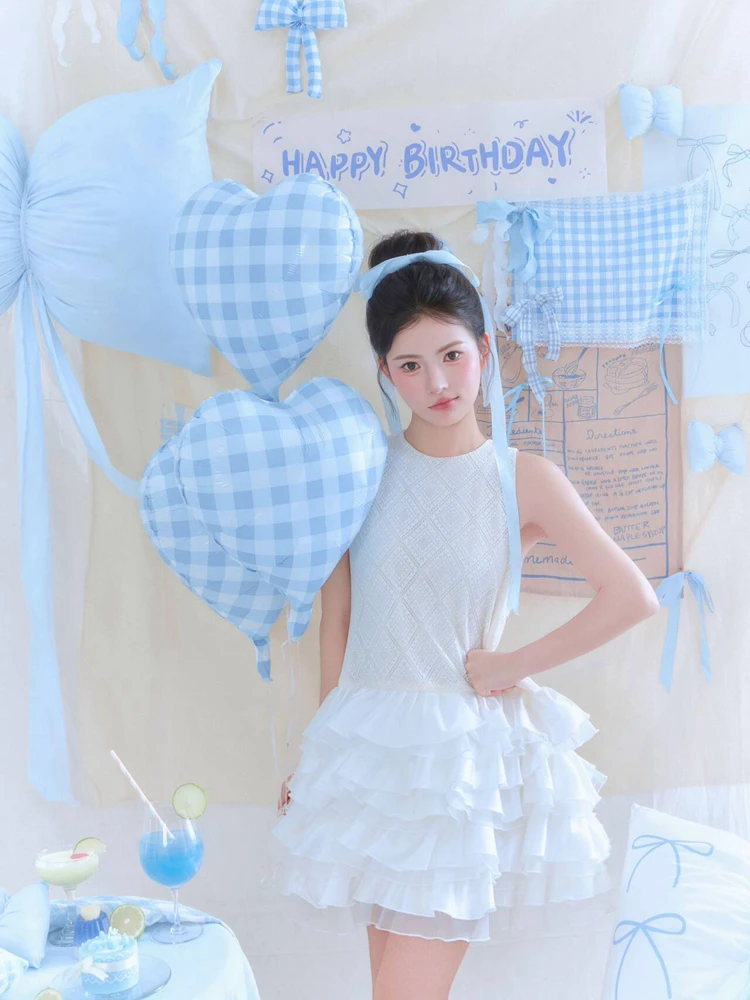 

2026 New Princess Style Dress Korean Atmosphere Birthday Photo Sweet Girl Art Personal Photography Costume Women's Fashion