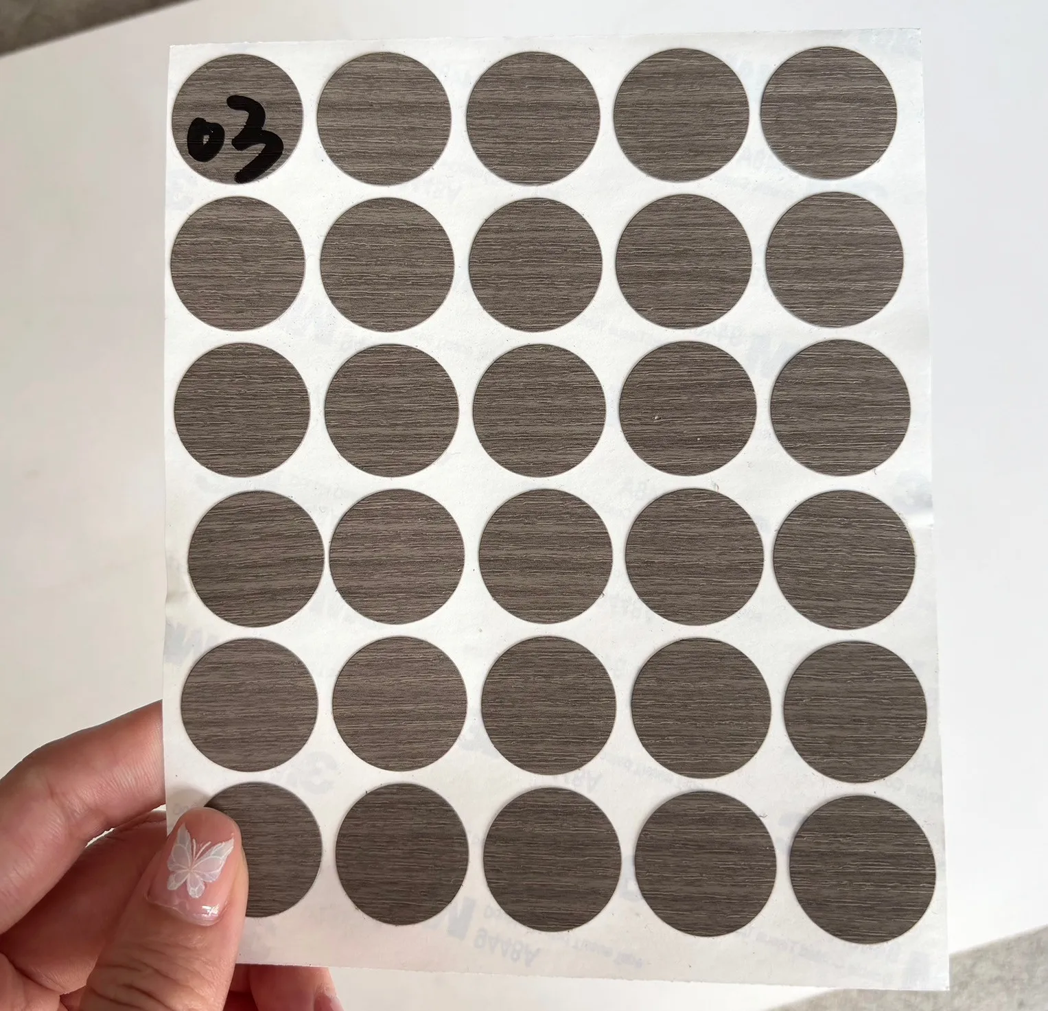 16/30/35Pcs Self Adhesive Furniture Screw Cap Cover Stickers PVC Round Stickers For Wood Craft Desk Cabinet Decorative Decals