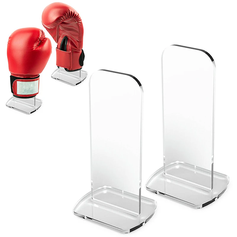 Boxing Glove Storage Holder 2 Pcs Acrylic Display Stand Easy Stand For Home Bedroom Office Bedroom Desktop Stand