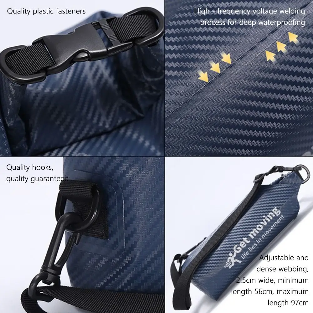 

2л/5л новая водонепроницаемая сумка для плавания с зажимом из ПВХ, прозрачная уличная сумка-мессенджер, спортивная сумка для мобильного телефона 2-в-1, дрифтинг