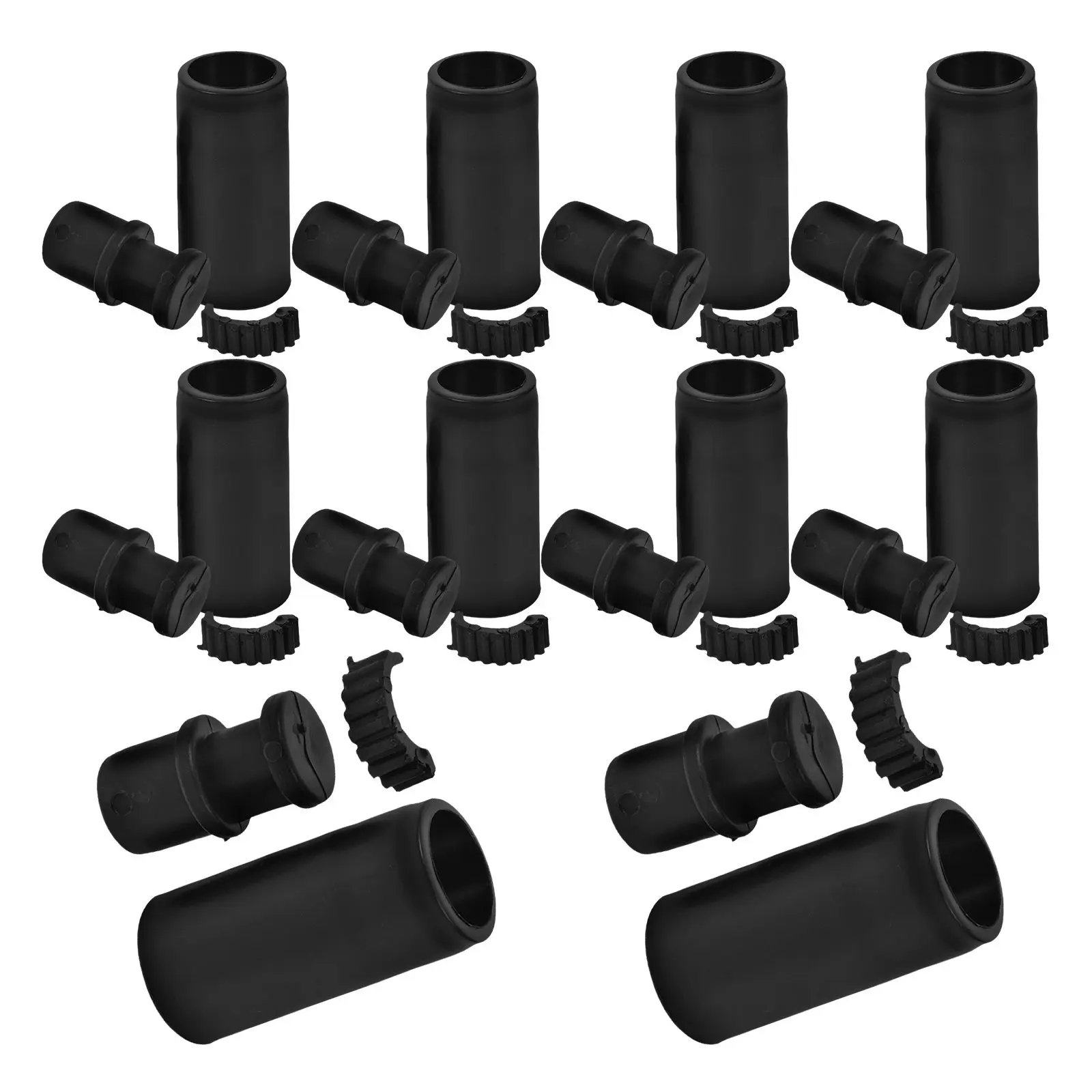 10Sets Telescopic Mop Pole Connector Stainless Steel 19Mm to 22Mm Locking Mechanism Anti-Slip Fastener for Secure Mop Broom