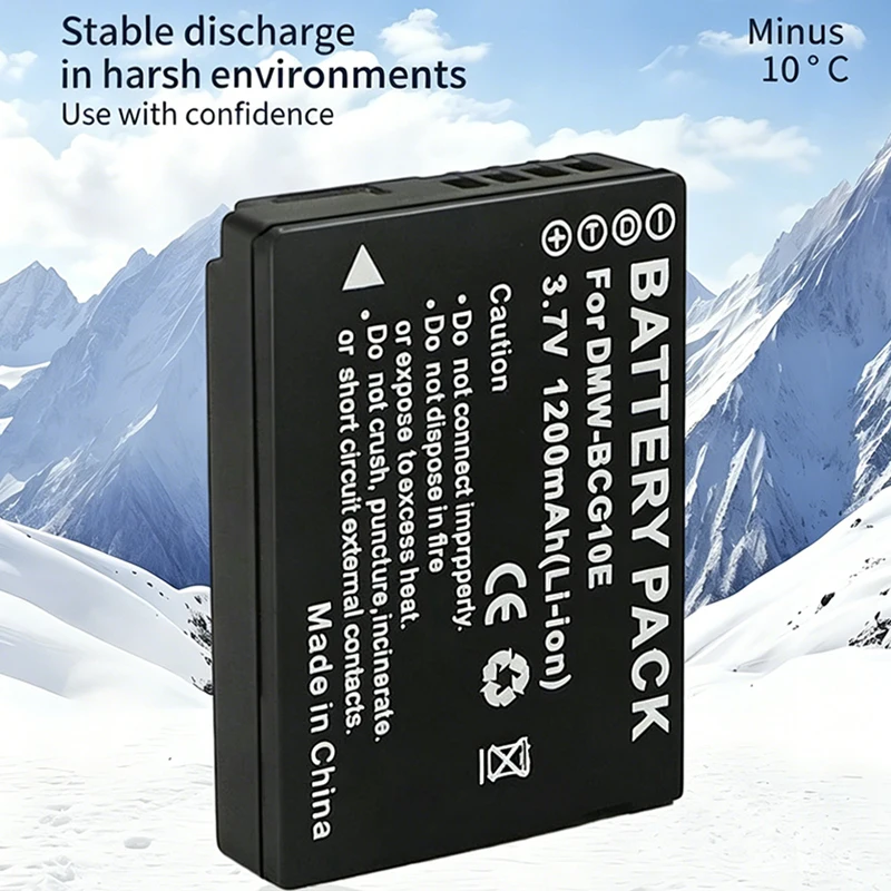 High-Performance Batteries DMW-BCG10E for Panasonic DMC-3D1 DMC-TZ7 DMC-TZ8 DMC-TZ10 DMC-TZ18 DMW-BCG10