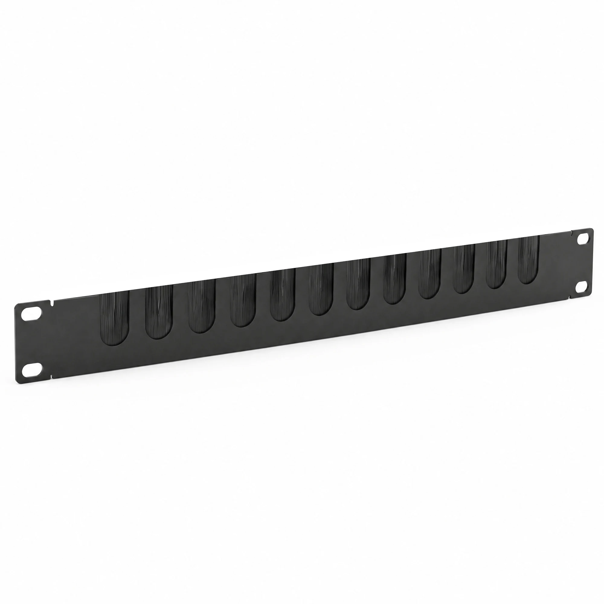 1U 19 Inch Single-Sided Brush Cable Entry Panel, Flame Retardant Brush Rack Cable Management for Server Cabinet 1/2/4/5PCS