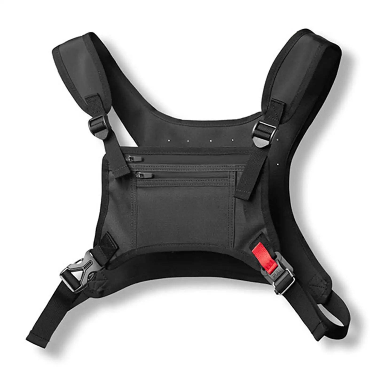 Men Women Chest Rig Bag Utility Adjustable Strap Lightweight Breathable Front Pack for Travel Fishing Outdoor Hiking Walking view 6
