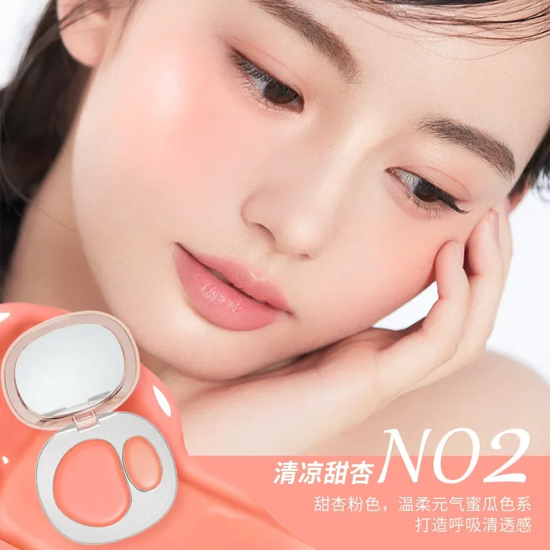 ForeverkeyTwo Color Blush plaque intégrée maquillage du visage crème hydratante éclaircissante imperméable facile coloration durable mat Blush