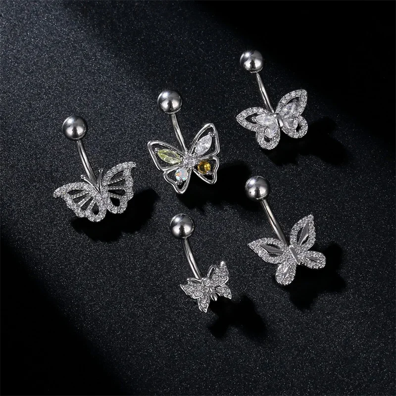 

Титановые украшения для пупка: бабочки, различные стили, модные женские пирсинг-аксессуары