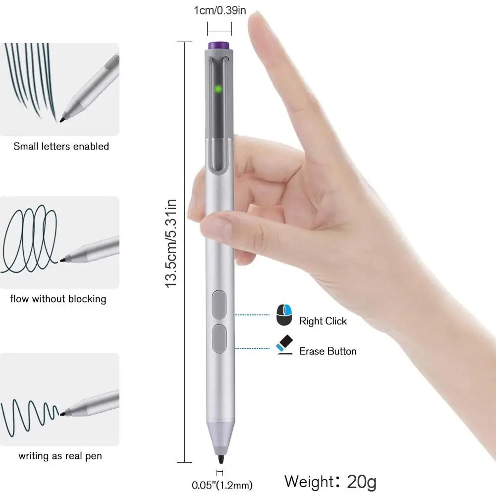 Imagem -05 - Pena Ativa Sensível da Pena do Desenho para Asus para hp para Sony para Acer Pena do Estilete da Tabuleta para o Microsoft Surface go Pro5 Livro da Pressão