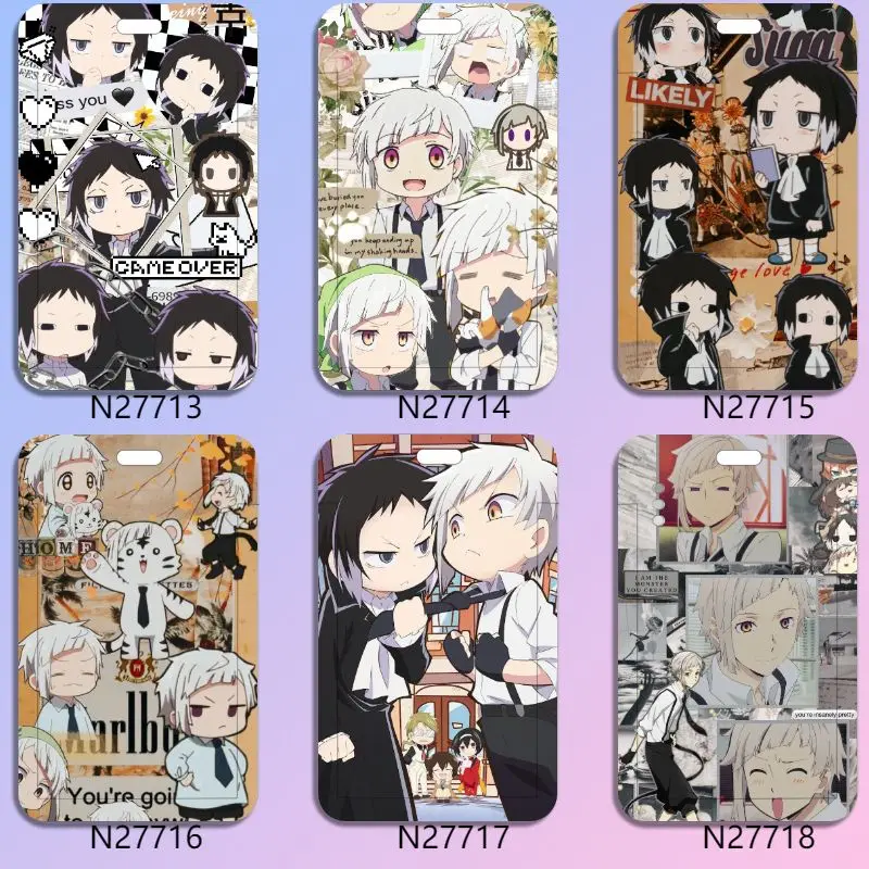 ناكاجيما أتسوشي حامل بطاقة أنيمي الائتمان معرف البنك حافلة بطاقة عرض الصور حامل واقية مكتب اللوازم المدرسية