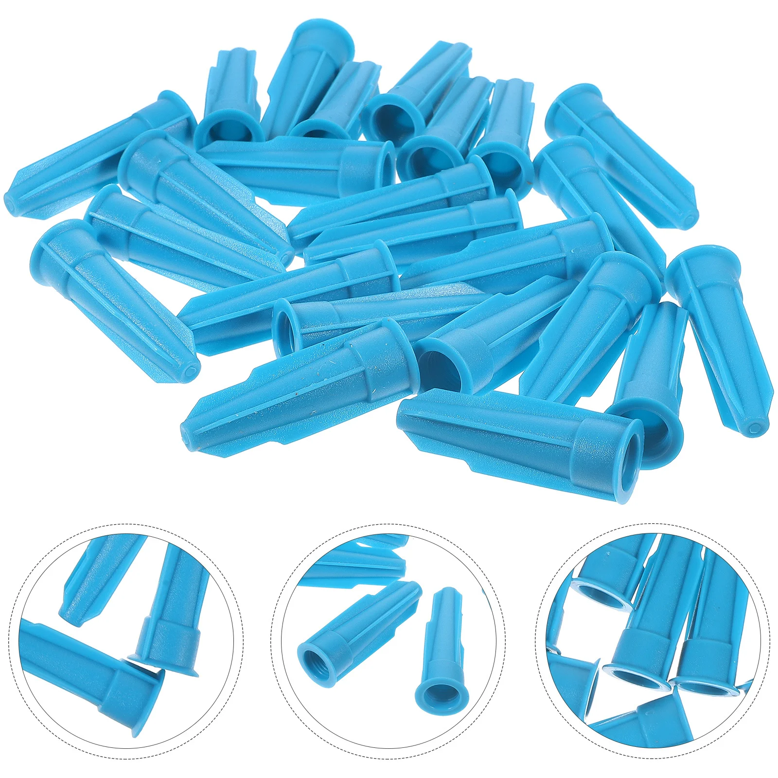 

24pcs Glass Glue Nozzle Applicator Caulk Saver Cap Reusable Sealant Tip Cover For Caulking Tube Durable Caulking Nozzle