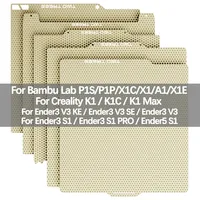 PEI Honeycomb Build Plate For Bambu Lab P1P/P1S/X1/X1C/X1E/A1 Double Sided PEI Spring Steel Sheet For Creality K1/K1C/K1 Max