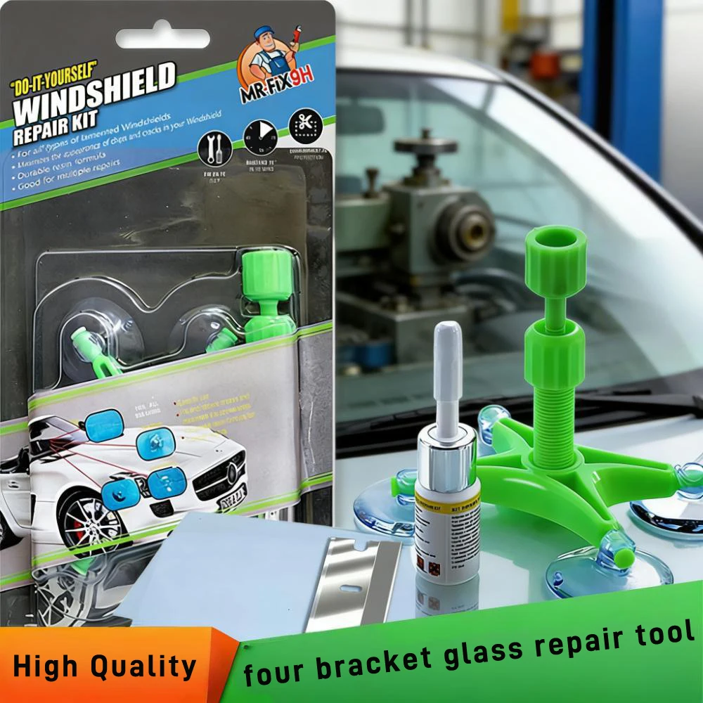 Car Windshield Repair Resin Kit Tools Windscreen Break Scratch Restoration Protective Stickers Glass Cleaner Care No Trace Wash