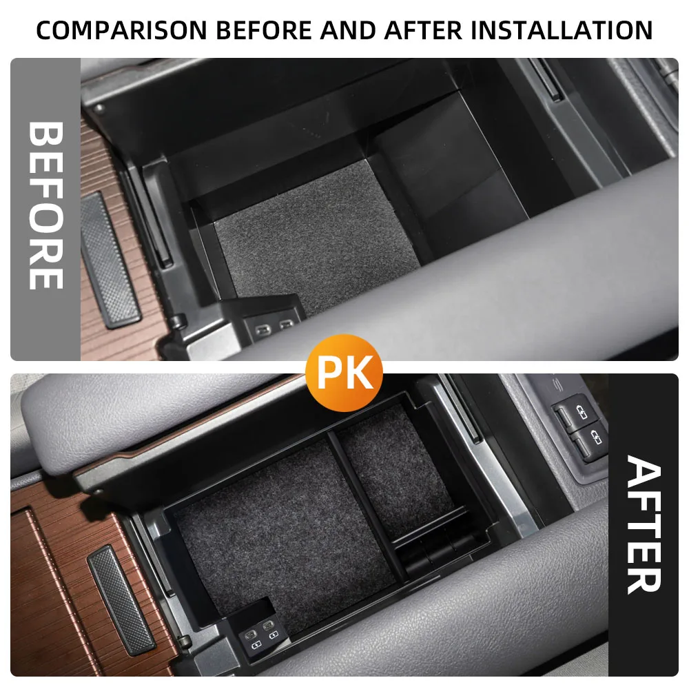 For Toyota Sienna 2021 2022 2023 2024 LHD Armrest Box Storage Tray Organizer Center Console Container Stowing Accessories - view 2
