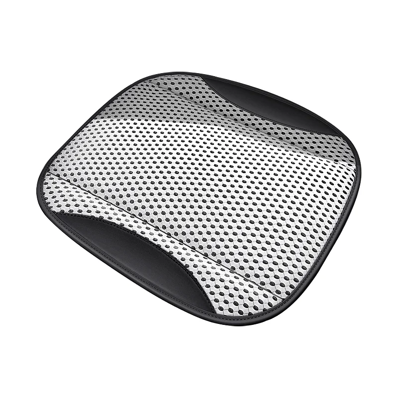 Hollow Mesh Sandwich Mesh Universal Car Seat Cushion Stitched with Premium Nappa Leather Edging Breathable and Comfortable Gifts - view 6