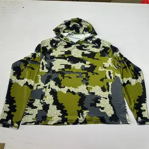 Sweatshirt mit langärmeliger Angelhaube für Anti-UV-Männer Sonne Schutzkleidung Fischhemd Jagd Jagd Jagd Hemd Hemd upf 50 + neu 8 Hauptverkaufsfischereihemd mit UV -Schutz - №7