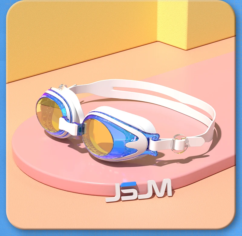 JSJM Professionelle Kinder-Schwimmbrille, beschlagfrei, UV-Schutz, wasserdichte Silikon-Schwimmbrille für Jungen und Mädchen, Schwimmbrille, Geschenk – Detail 13