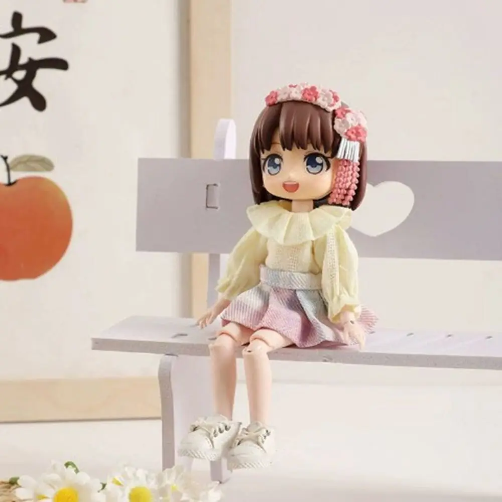 Fashion Doll Shirt Tops Casual Wear Gift Toys Long/Short Sleeve Shirts 3 Colors for 1/11 ob11 Dolls For 1/12 Bjd Dolls