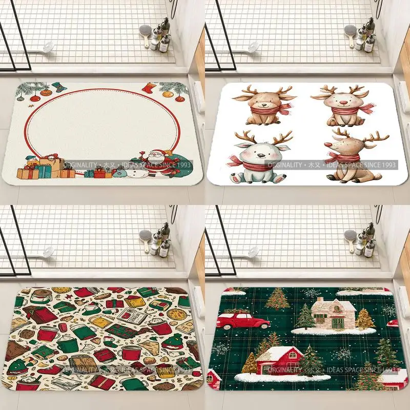 

Christmas-themed Digital Mat Living Room Decoration Home Sofa Non-Slip Carpet Study Bedroom Tatami Children'S Soft Floor Mat