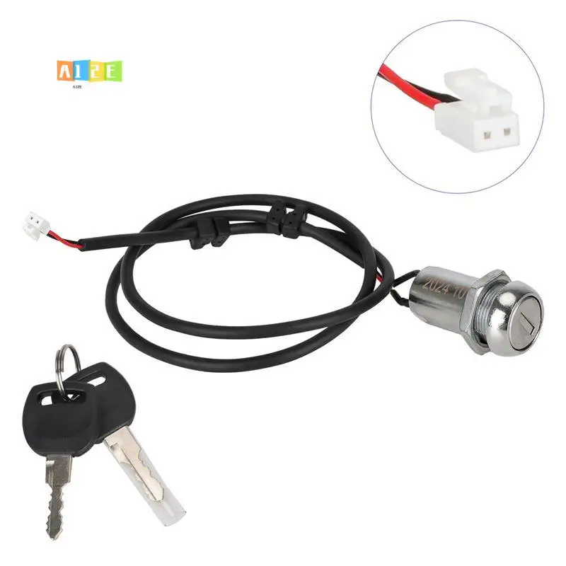 

A12E-For Kukirin G4 Electric Scooter Lock With 2 Keys Switch Cylinder Electric Door Lock Replacement
