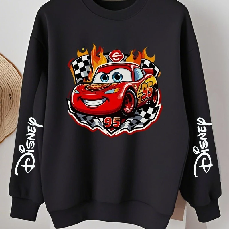 ديزني كم طباعة الرجال والنساء ارتداء نمط طباعة الخريف والشتاء الصوف جولة الرقبة هوديي عارضة السترة الأعلى