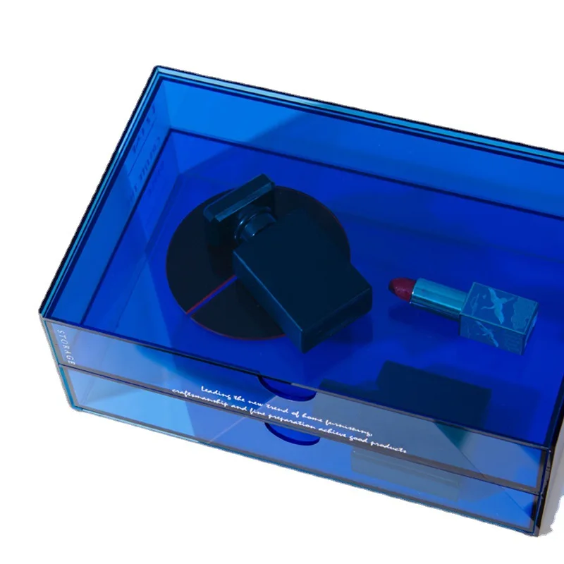 

Acrylic Office Stationery Shelf Cosmetics Jewelry Dust Drawer Storage Box