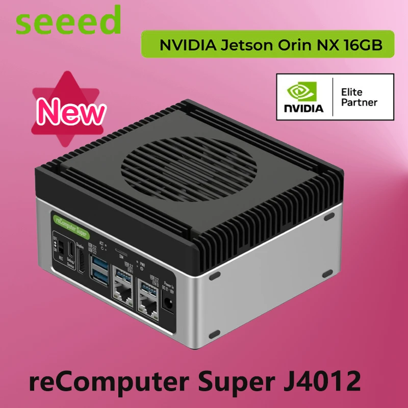 

reComputer Super J4012 16GB Advanced Edge AI Computer Wi-Fi/BT/LTE with NVIDIA Jetson Orin NX