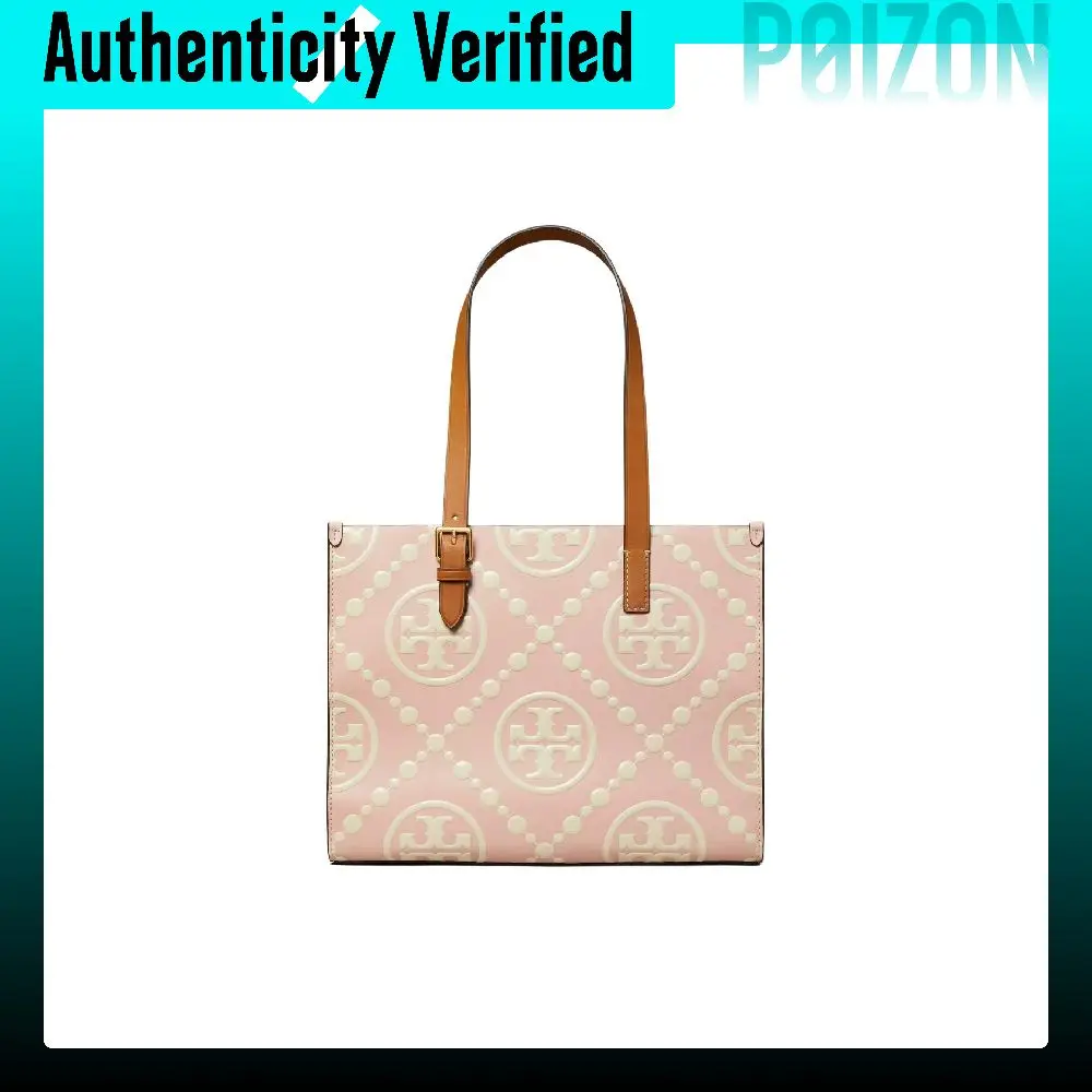 TORY BURCH T Monogram Leather Handbag Small Women's Pink 150310-0824