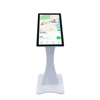 21.5 Inch Smart Touch Screen Advertising Display Kiosk All-in-One Indoor Android WiFi Metal Construction Angle Standing
