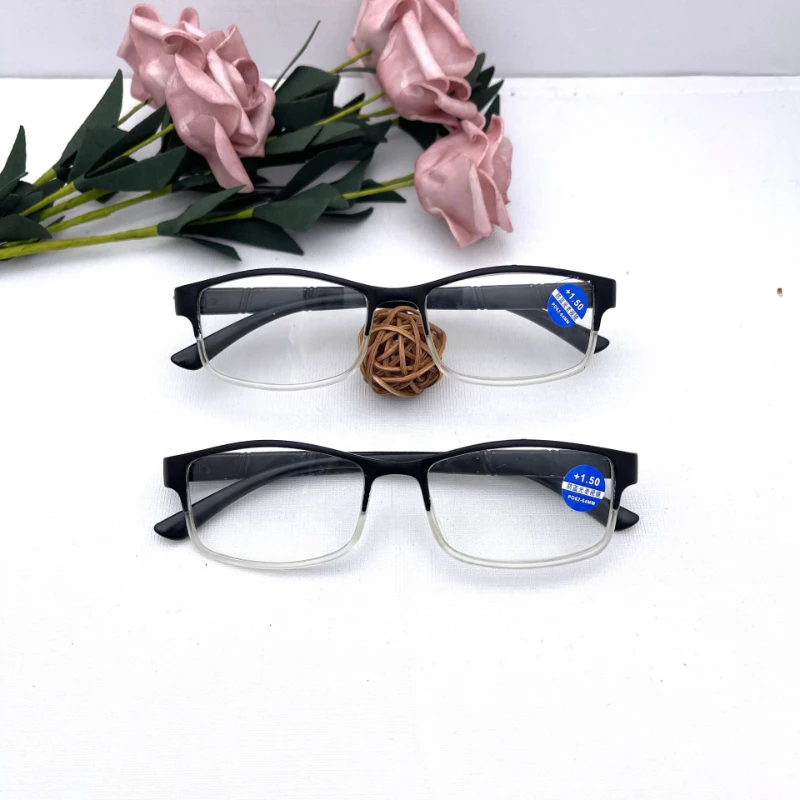 1PC Fashionable Black Frame Anti Blue Ray Glasses for Men Women Light Durable Presbyopic Glasses Reading Glasses