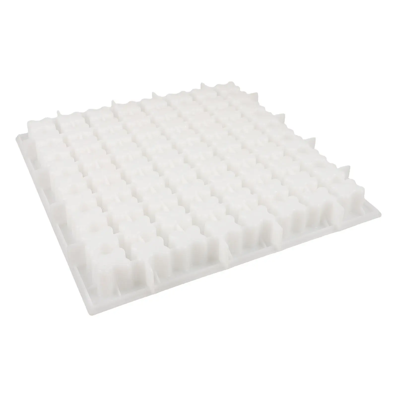 Concrete Spacer Mold Heavy Duty White Plastic Flower Shape Decorative Casting Mold for Construction Concrete Spacer Formwork