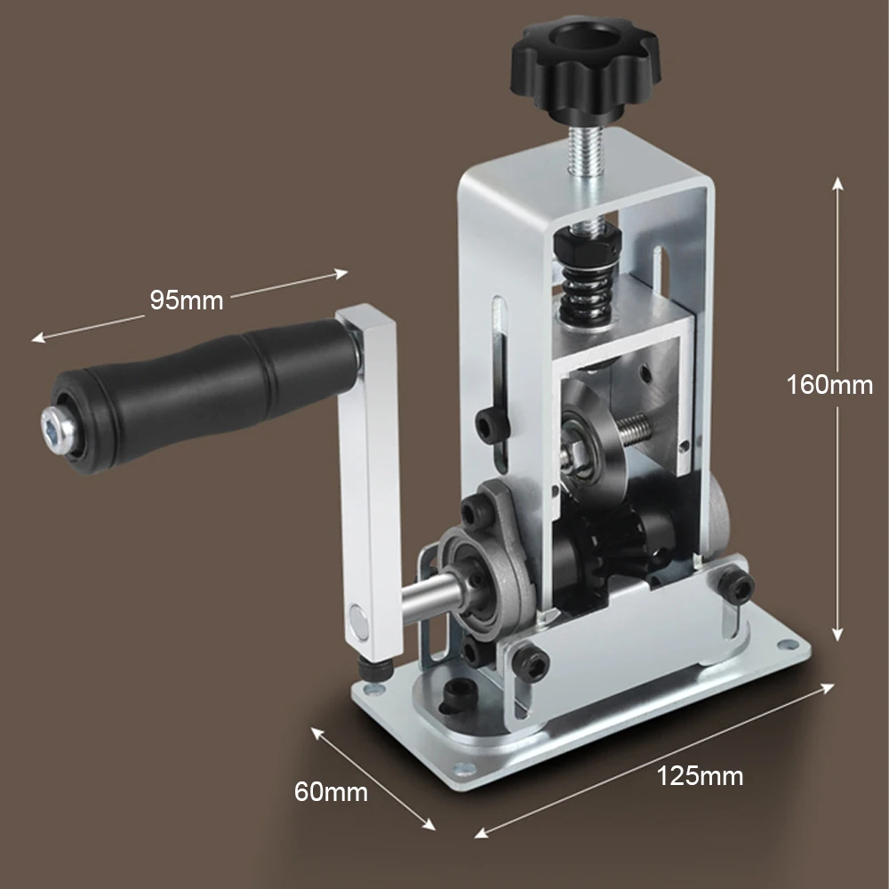 Portable Household Wire Stripper Manual Wire Stripping Tool 1-25mm Cable Electric Peeling Machine with Hand Crank
